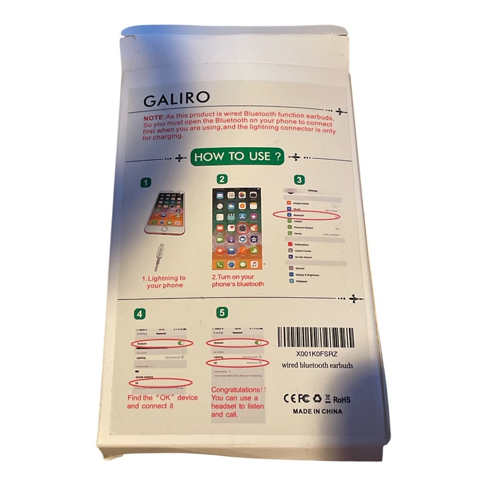 Galiro Wired Bluetooth Earbuds